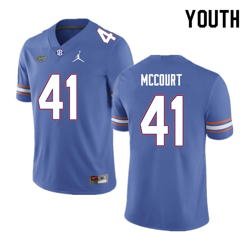 Youth #41 Alex McCourt Florida Gators College Football Jerseys Sale-Royal